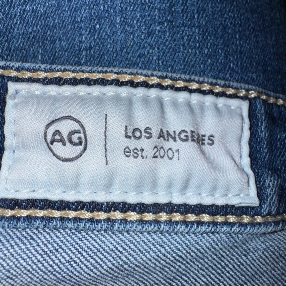AG Prima Cigarette Leg Jeans 29x30 Mid Rise Slim Designer Denim - Picture 4 of 8